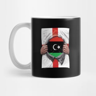 Libya Flag English Flag Ripped - Gift for Libyan From Libya Mug